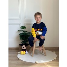 Renkli Mickey ve Pluto Baskılı Eşofman Takımı