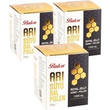 3 Kutu Arı Sütü Bal Polen 230 gr 1200MG