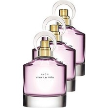 Avon Viva La Vita Kadın Parfüm Edp 50 Ml. Üçlü Set