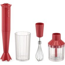 Alessi Plisse Blender Seti Kırmızı