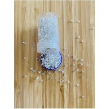 öztürk Üçgen Kristal Boncuk. Yazma, Havlu, Abiye ve Çeyizlik Işleme. 2,5mm. Gümüş. 45GR.