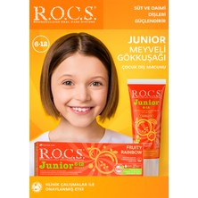 Rocs Junior 6-12 Yaş Meyveli Gökkuşağı Diş Macunu 60 ml