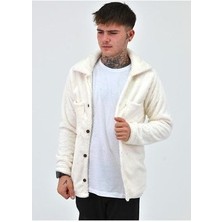 Unisex Beyaz Peluş Polar