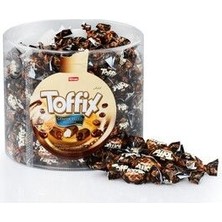 Elvan Toffix Kahveli Şeker 1000 gr Silindir Kutu Aromalı Lezzetli Şekerleme