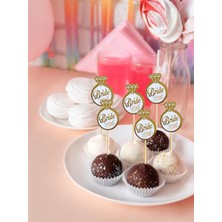 Parti Adresi Bride To Be Bekarlığa Veda Partisi Cupcake Kürdanı 10' lu