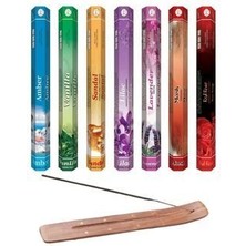 Aura 7 Adet Tütsü 7 Farklı Orama ve 1 Adet Tütsü Kayığı Hediye