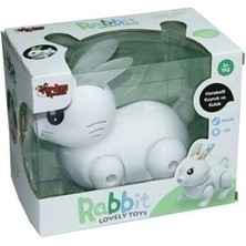 Pilli Işıklı Müzikli Hareketli Oyuncak Tavşan Hayvan Oyuncak