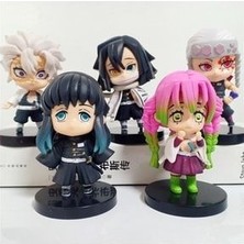 Oyuncakçı Savaş & Europe Shop  Anime Demon Slayer Kimetsu Yaiba Kamado Tanjirou Nezuko Action Figur Zenitsu Rengoku Inosuke 5 Adet
