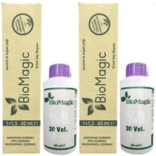 BioMagic Organik Amonyaksız Saç Boyası Bal Köpüğü-99.07+Oksidan (2 Adet)