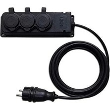 Uzatma Kablosu 50 mt 3x2,5 mm Ttr Kablo Cca Siyah