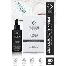 French Secret Aktif Kömür İçeren Charcoal Bakım Serumu Aha %01 + Bha%01 + Niacinamide 30 ml