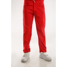 23 Nisan 29 Ekim Kız Erkek Unisex Uygundur Kırmızı Pantolon Kilo 39) (Boy 1.45CM)