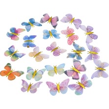 Brave Bull 21PCS Butterfly Hair Clips Small Hair Clips Women Glitter Fixed Hair Clips Kawaii Butterfly Headband Wedding Back To School Hair Accessories Gifts (MULTI-COLOR-21PCS) (Yurt Dışından)