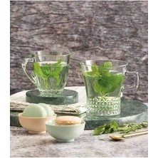 55703 Kuvars Kulplu Çay-Kahve Kupası 250 cc -6 Adet