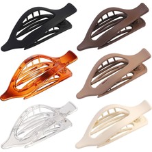 Brave Bull Flat Hair Clips 6 Pieces Clips French Style For Thick Hair Crocodile Hair Clips For Thin Hair Duck Peel Hair Clips Women's Hair Accessories (Yurt Dışından)