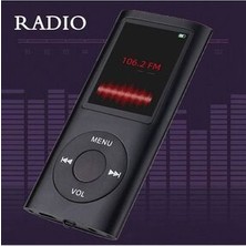 Mp3 Çalar Ses Kayıt Fm Radyo Sd Kart Girişli Mp4 Player 1.8 Inç Renkli Ekran