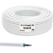 Ttr Kablo 2x1.5 Beyaz 100MT