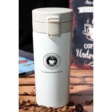 Kilitli Çift Katmanlı Paslanmaz Çelik Siyah Termos Bardak Araç Kahve Çay El Termosu Termos