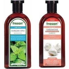 Isırgan Otu Yağlı Saçlar 300 ml  Sarımsak Özlü 300 ml Şampuan