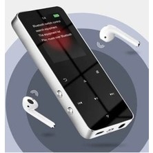 Bluetooth Lu Mp3-Mp4 Çalar Ses Kayıt Fm Radyolu Şarjlı Mp4 Player Dahili Hoparlör 8gb Hafızalı