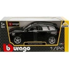 Genel Markalar 1:24 Porsche Cayenne Turbo Plus Siyah Model Araba