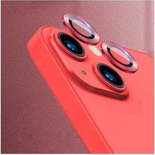 iPhone 13 Uyumlu Kırmızı Kamera Koruyucu Lens