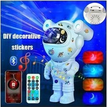 Astronot Starry Projector Galaksi Gece Lambası Yıldız Samanyolu Işıklandırma