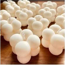 24 Adet Bubble Mum Beyaz Renk