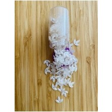 Üç Yapraklı Yonca. Oya, Abiye ve El Işleme Taş Pul. Krem.