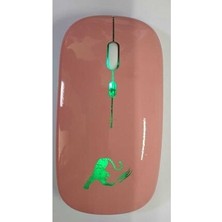 Rgb LED Işıklı Şarjlı Kablosuz Mouse 2.4 Ghz 800-1200-1600 Ayarlanabilir Dpi Sessiz