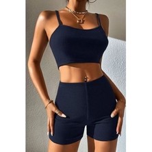 Spor Tayt Crop Takım