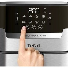 EY505D Easy Fry & Grill Precision+ Yağsız Fritöz Airfryer, 4,2 Litre Kapasite, Hava ile Kızart