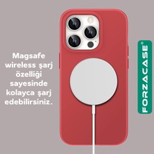 Forzacase iPhone 16 Pro ile Uyumlu Velvet Serisi Içi Kadife Magsafe Şarj Özellikli Silikon Kılıf