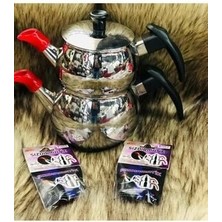 Sızdırmaz Matik 2'li Kırmızı Çaydanlık Için Sıvı Tutucu Sızdırmatik