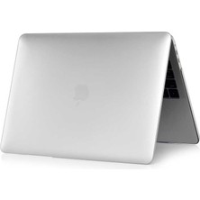 Noktaks - Apple Macbook 13.3' Air 2020 A2337 - Alt ve Üst Koruyucu Msoft Kristal Kapak - Gri