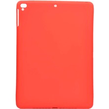 Noktaks - Apple iPad 6 Air 2 - Tablet Kılıfı Sky Tablet Silikon Kapak - Kırmızı