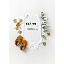Lotus Baby Kısa Kollu %100 Pamuklu Dedem Tasarımlı Bebek Body Zıbın