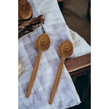 Bef Group Tahta Kaşık Yemek Kaşığı Ahşap Kaşık 2'li Set Zeytin Ağacı Mutfak Gereçleri Yemek Takımı