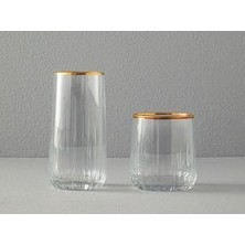 English Home Koza Cam 3'lü Meşrubat Bardağı Gold
