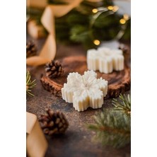 2'li Kar Tanesi Soya Mum Yeniyıl El Yapımı Kokulu Kar Mum