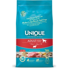 Unique Orta ve Iri Irk Yetişkin Köpek Maması Kuzu Etli 3 kg