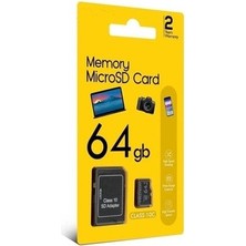 Junglee Class 10C 64GB Mikrosd Hafıza Kartı Adaptörlü Tfcard High Transfer Speed Reading Yüksek Hızlı