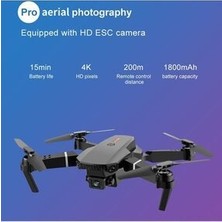 E88 Drone 4K Hd Çift Kameralı Drone App Kontrol Wifi Li Katlanabilir Quatcopter X3 Batarya