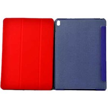 noktaks - Apple iPad 2 3 4 - Tablet Kılıfı Smart Cover Standlı 1-1 Kılıf - Kırmızı