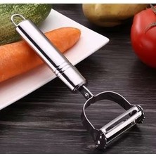 Pratik Paslanmaz Çelik Çift Jülyen Patates Meyve ve Sebze Soyucu