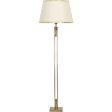 Memphis Antik Eskitme Kaplama Metal Lambader -  Gold Krem