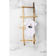 Lotus Baby Kısa Kollu %100 Pamuklu 3lü Gemi Tasarımlı  Bebek Body Zıbın