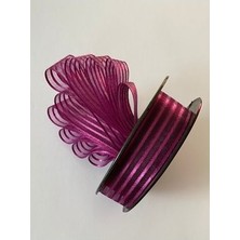 Çizgili Şifon Kurdele (Kurdale) 2.5cm x 20METRE. Renk No:19