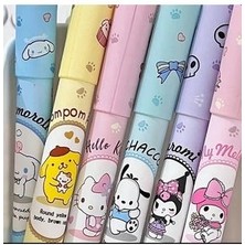 6'lı Fosforlu Kalem Seti Kuromi, Hello Kitty, My Melody, Cinnamoroll, Pachacco, Pompompurin