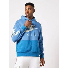 Sportswear Air Brushed-Back Fleece Pullover Hoodie Erkek Sweatshirt DM5202-407